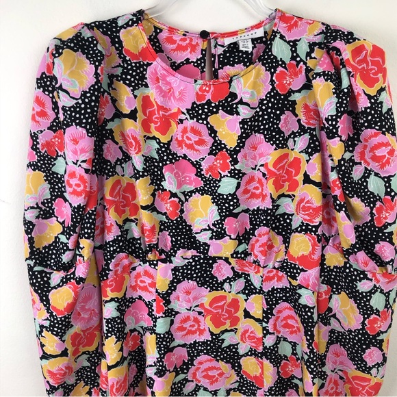 TOPSHOP "Pastel Dream Puff Sleeve Midi dress" size: 4 - Picture 5 of 16